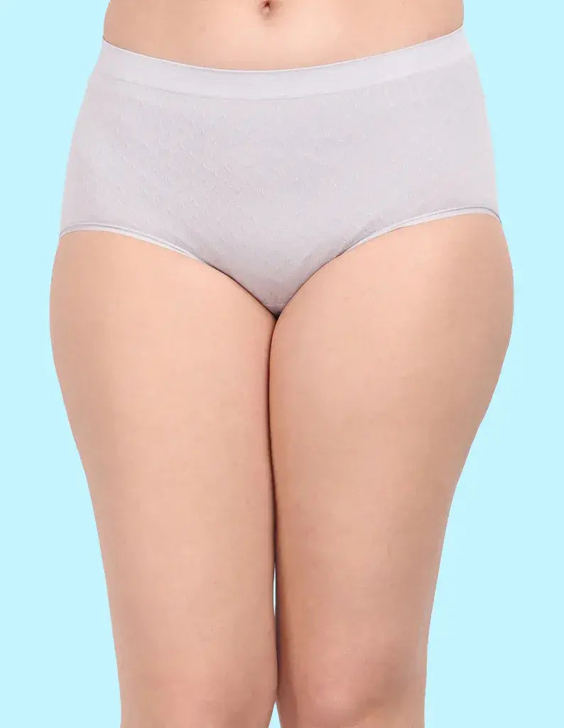 Amour secrt women's seamless nylon spandex fabric with sey jacquard design mid rise hipster panty with wicking technology P1965