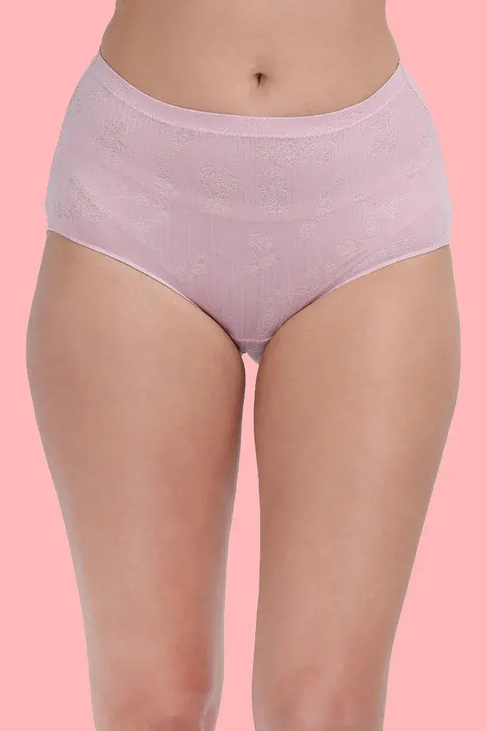 Amour Secrt women's extra soft cottton spnadex jacquardfabric mid rise hipster panty P2909