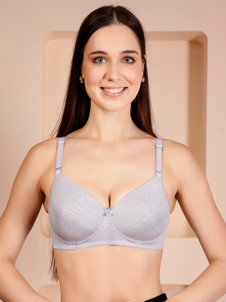 PrintedBliss Wirefree Lightly Padded Seamless Comfort Bra-B
