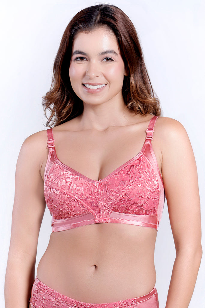 Silky Bloom Non Padded Designer Bra