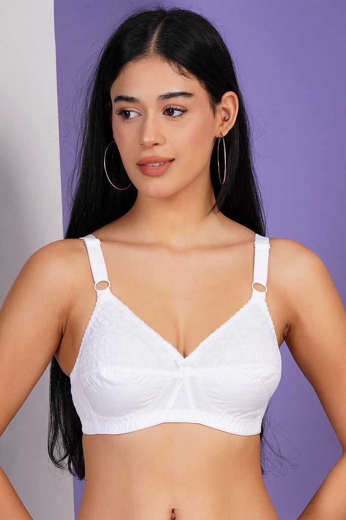 VintageCharm Non Padded Cotton Bra