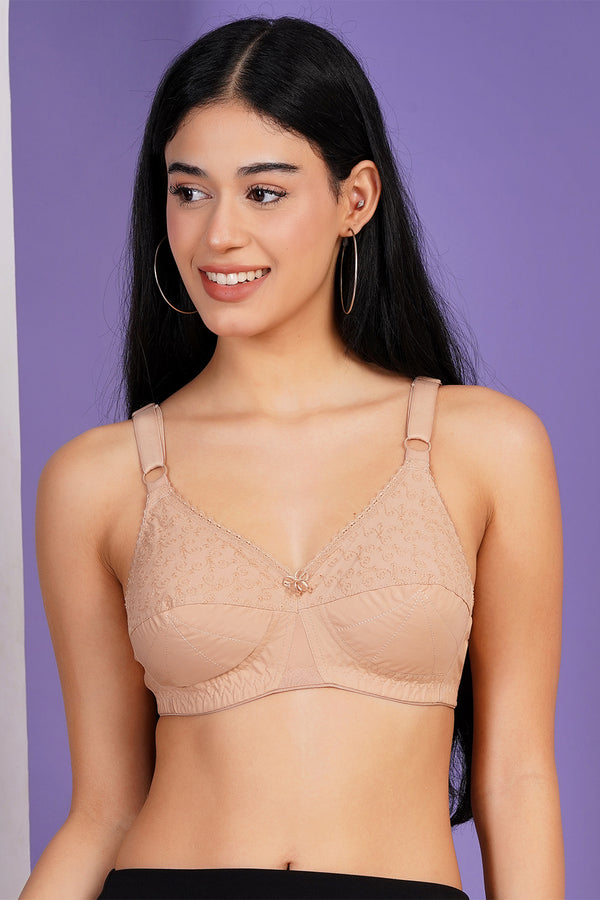VintageCharm Non Padded Cotton Bra