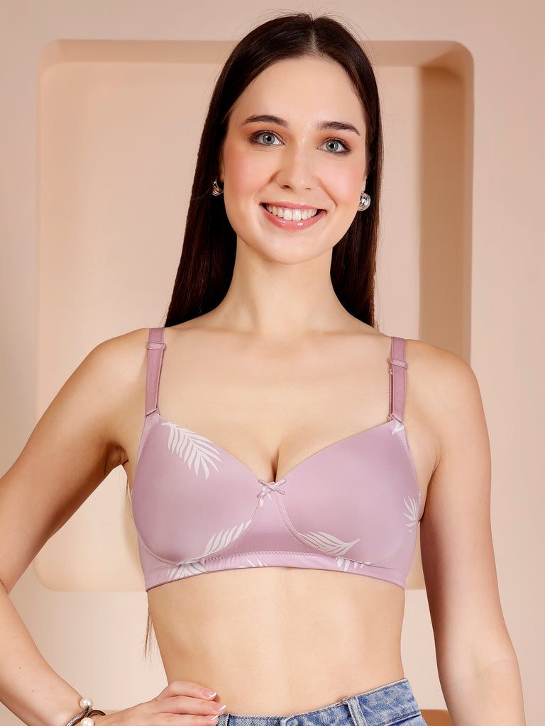 PrintedBliss Wirefree Lightly Padded Seamless Comfort Bra-B