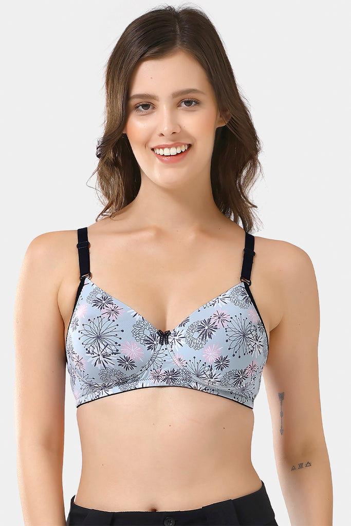 WhisperPrint Wirefree Lighty Padded Seamless T-Shirt Bra