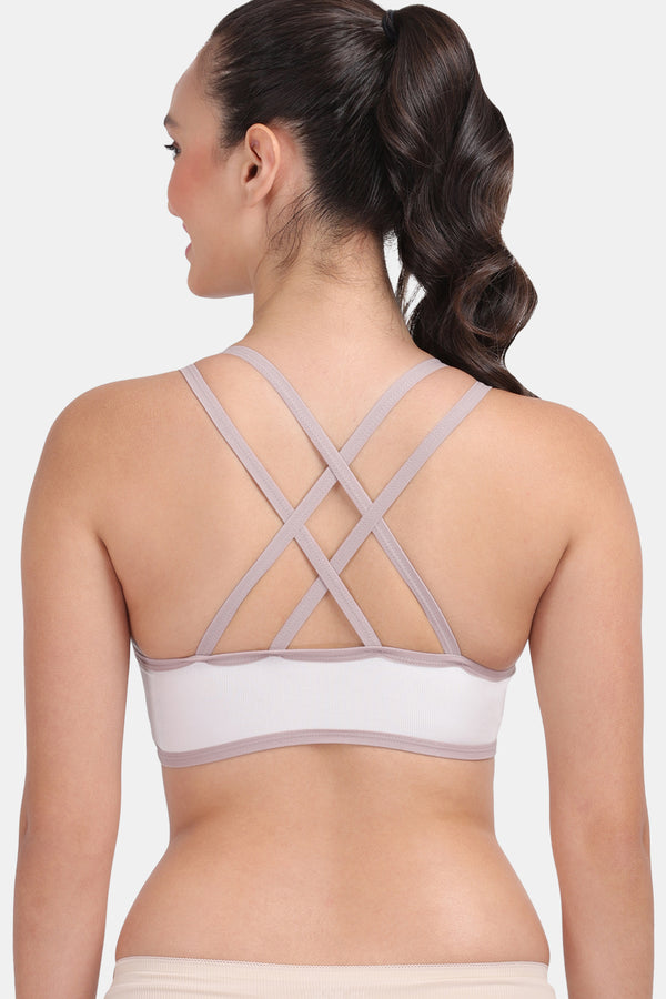 Amour Secrt women's seamless light padded exrta soft nylon spandex lined fabric full with designer elastic balk coverage everyday  teenger / T-shirt bra S3003