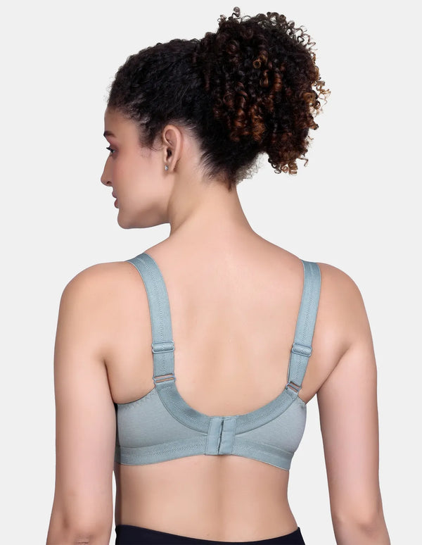 Women Everyday Non Padded Bra Pack of 3 B407_Olive Green_Waxberry_Redbean
