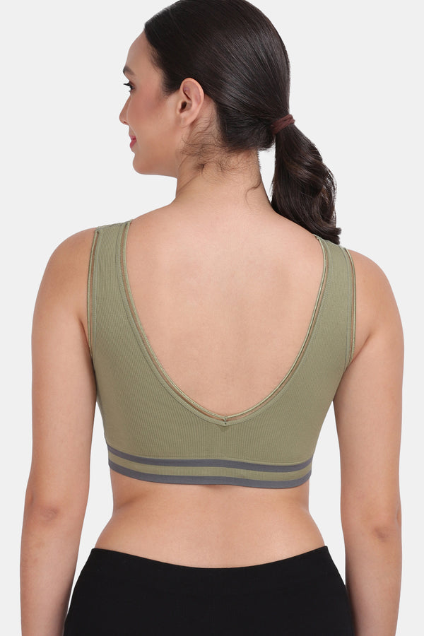 Amour Secrt Women's Seamless Lightly Padded Extra Soft Nylon Spandex Lined Fabric With Designer Elastic Full Coverage Everyday Teenager / T-shirt Bra S1020