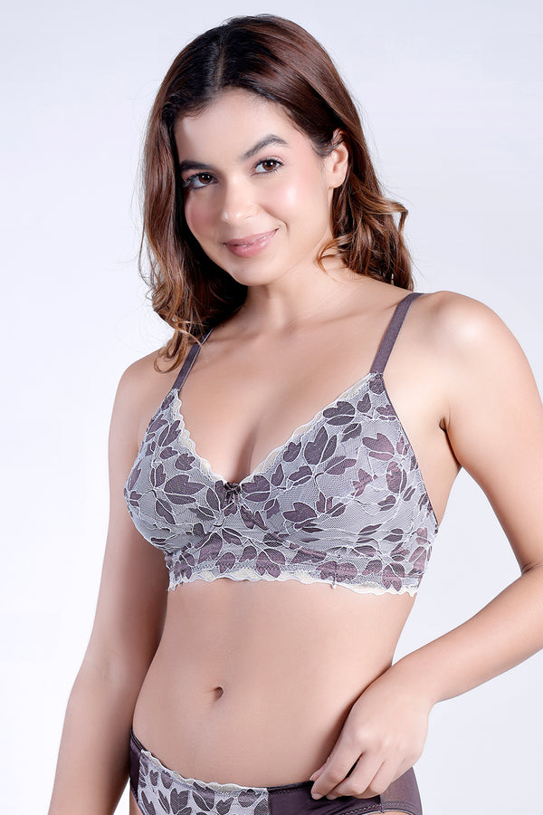 Petal Veil Non Padded Designer Bra