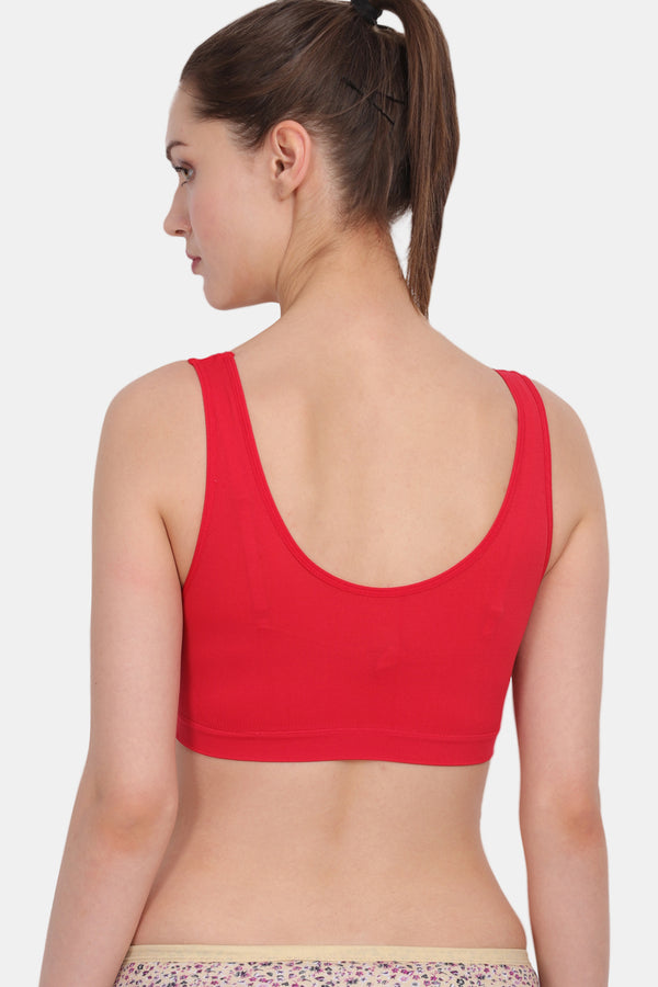 Amour Secrt Women's Seamless Non Padded Extra Soft Nylon Spandex Fabric Air Bra AB044