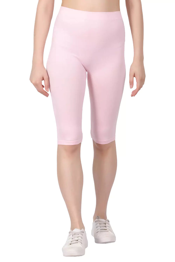 Women Stretchable Free Size Solid Capri AC002