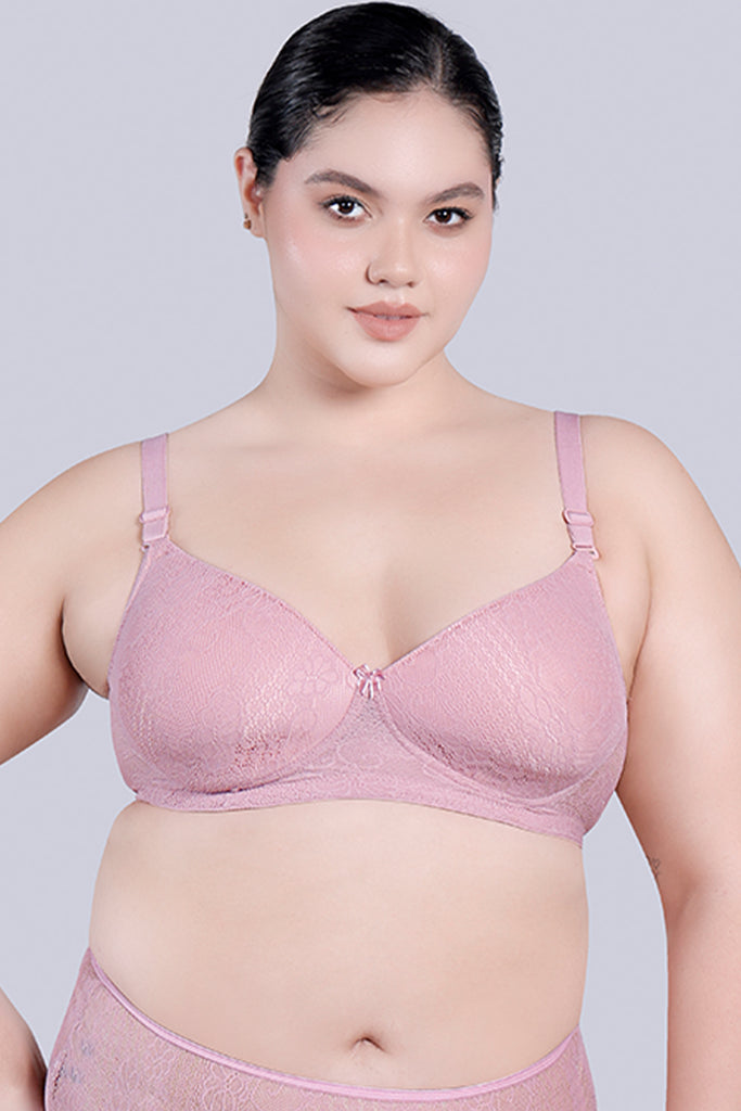 Amour Secrt Women's Lightly Padded seamless full coverage textronic nylon spandex designer fabric everyday bra ASB139