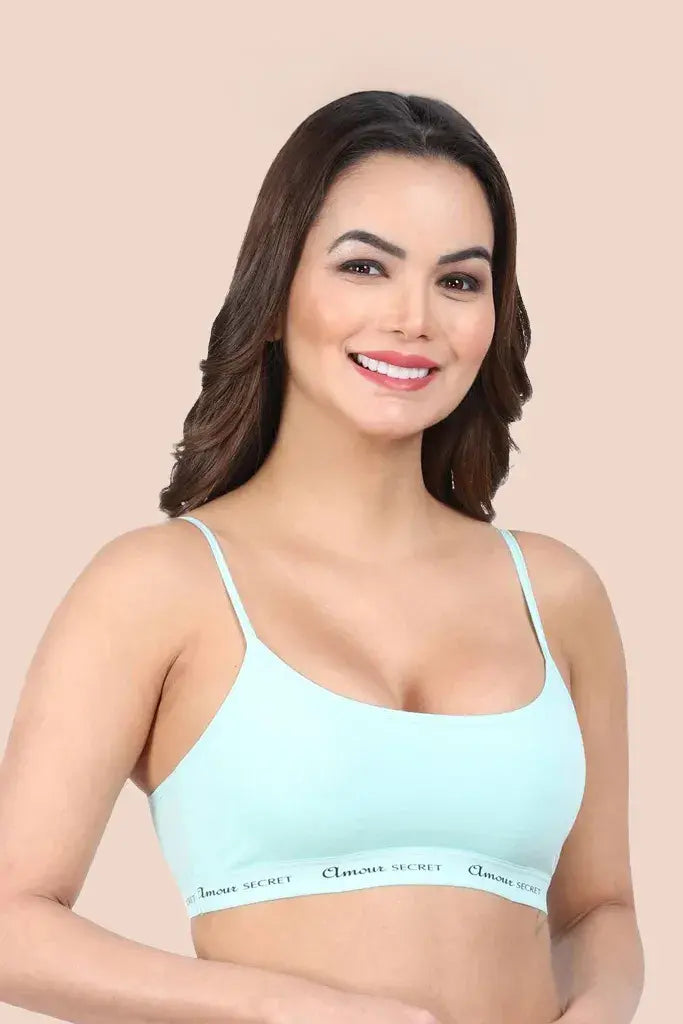 Amour Secrt Girl's Cotton Spandex Seamless Non Padded Teenager Bra B4016N