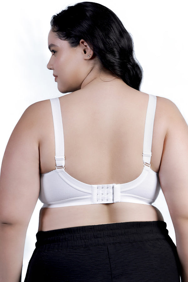Amour Secrt Women Non Padded seamed cotton fabric with broad strap full coverage everyday bra B407