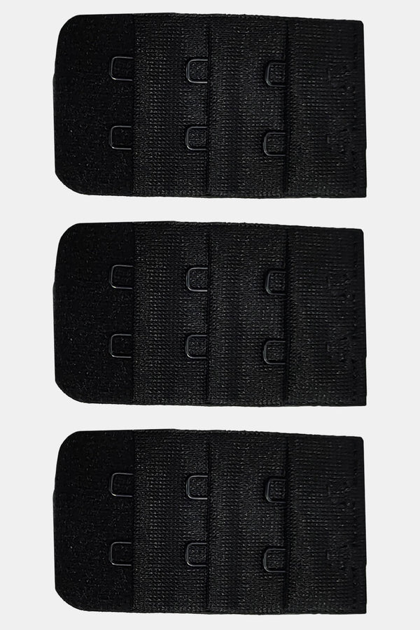 Women’s Polyester 2 Hook 3 Eye Bra Extender BEX_54MM (Pack of 3 & 6)