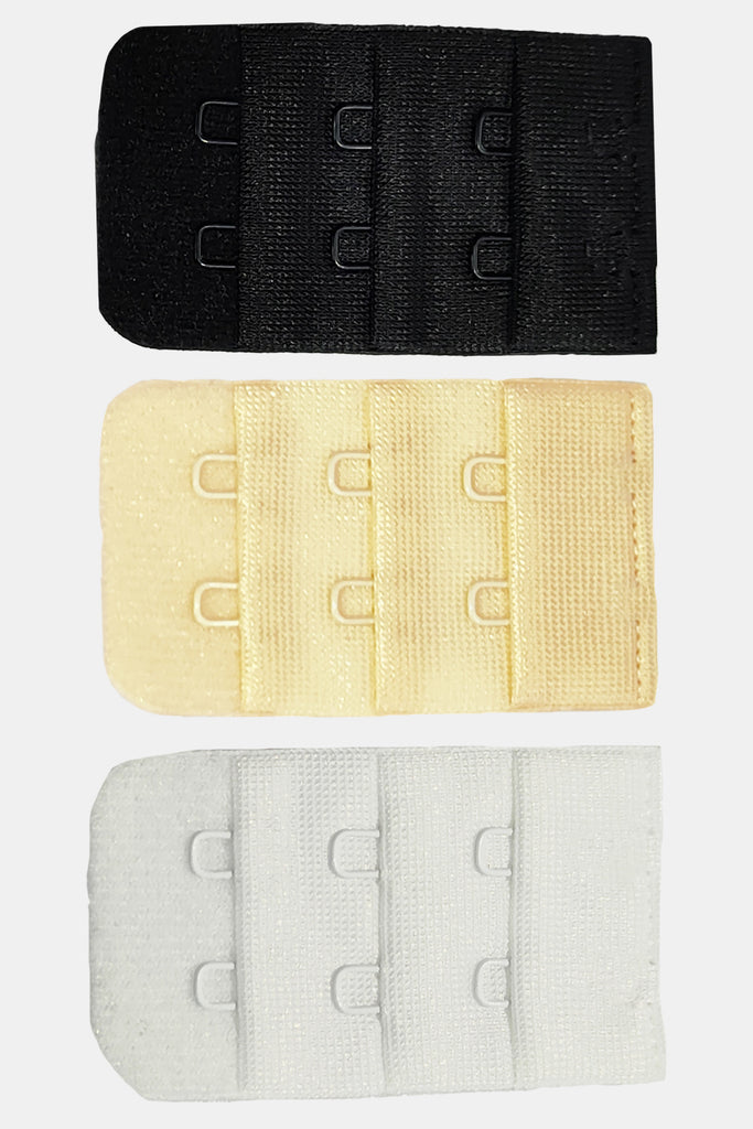 Women’s Polyester 2 Hook 3 Eye Bra Extender BEX_54MM (Pack of 3 & 6)