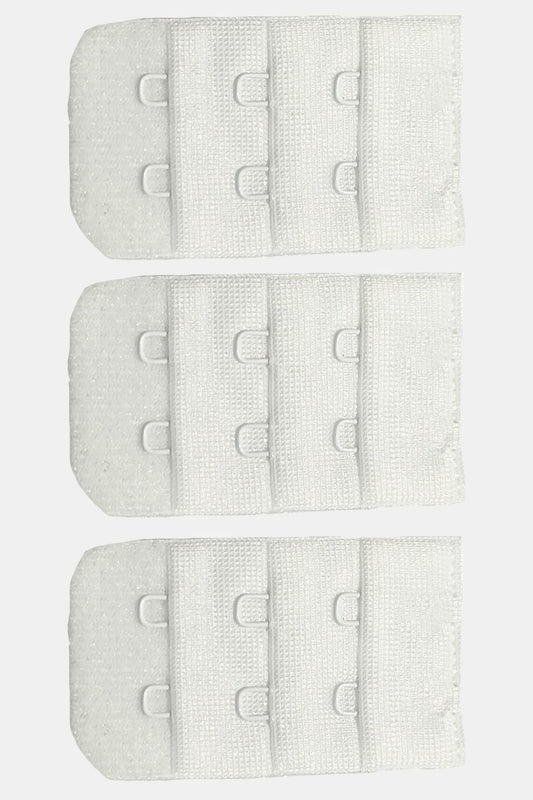 Women’s Polyester 2 Hook 3 Eye Bra Extender BEX_54MM (Pack of 3 & 6)