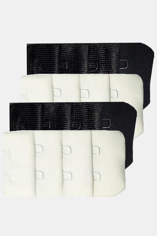 Women’s Silk Cotton 2 Hook 3 Eye Bra Extender BEX_60MM (Pack of 2 & 4)