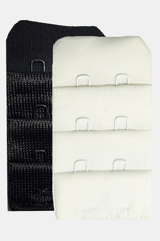 Women’s Silk Cotton 2 Hook 3 Eye Bra Extender BEX_60MM (Pack of 2 & 4)