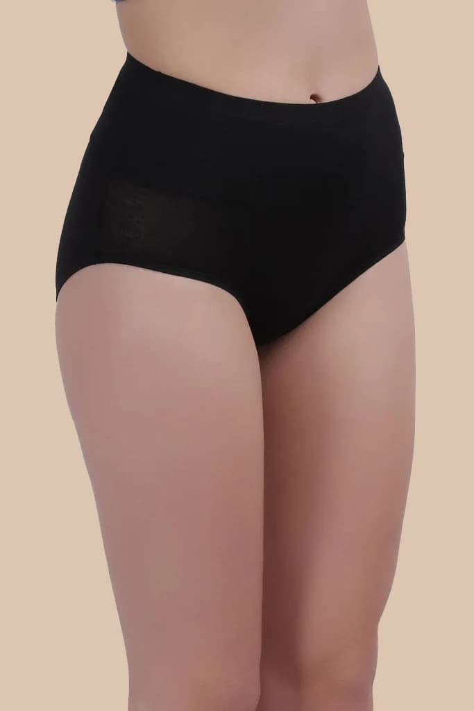 Amour Secrt Women's Extra Soft Rayon Spandex Fabric High Waist Hipster Panty (P68035)