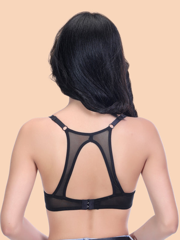 Women's Lightly Padded Solid T-Shirt Bra PD024