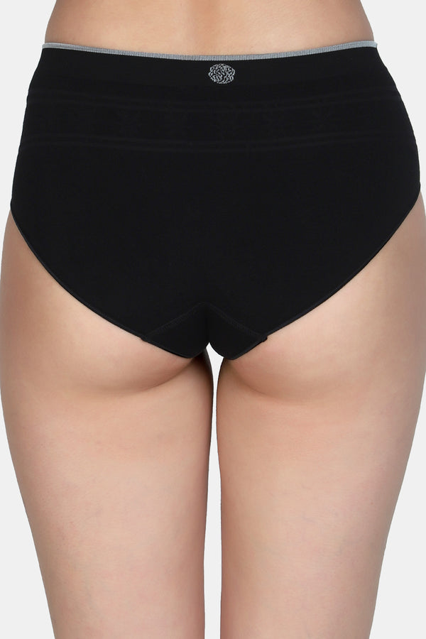 Women's Mid Waist Floral Print Hipster Panty P2350N