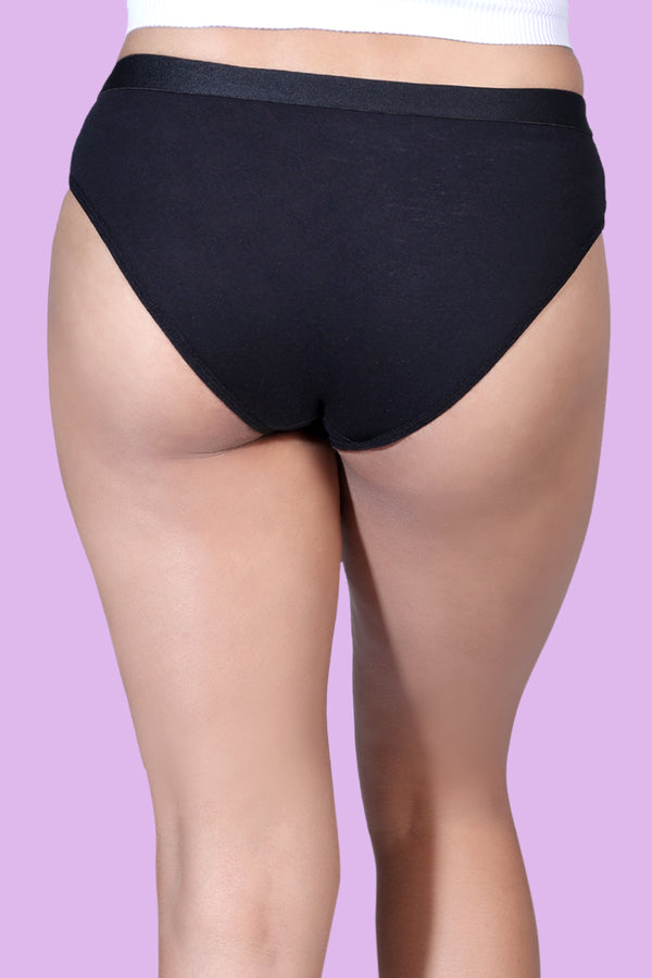 Women's Hipster Mid Rise Solid Panty P2012N