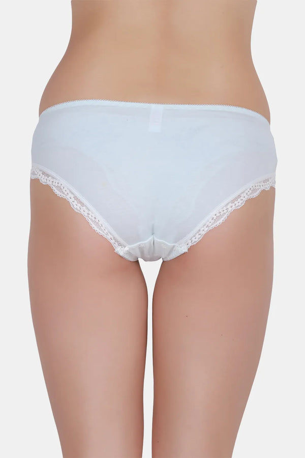 Amour Secrt women's extra soft cotton spandex fabric with designer mesh and low rise hipster panty P1008