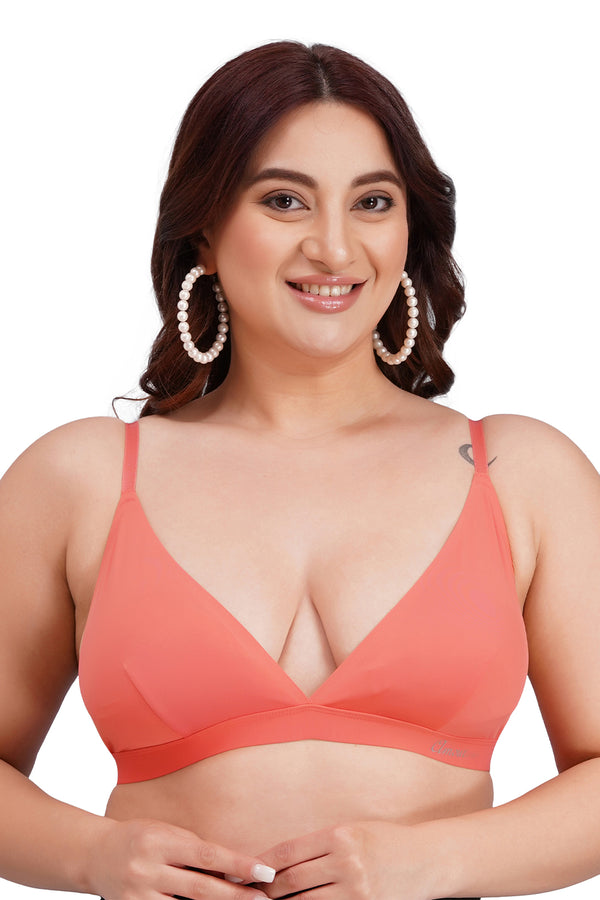 Women Non Padded Seamed Triangle/Bralette Bra B037