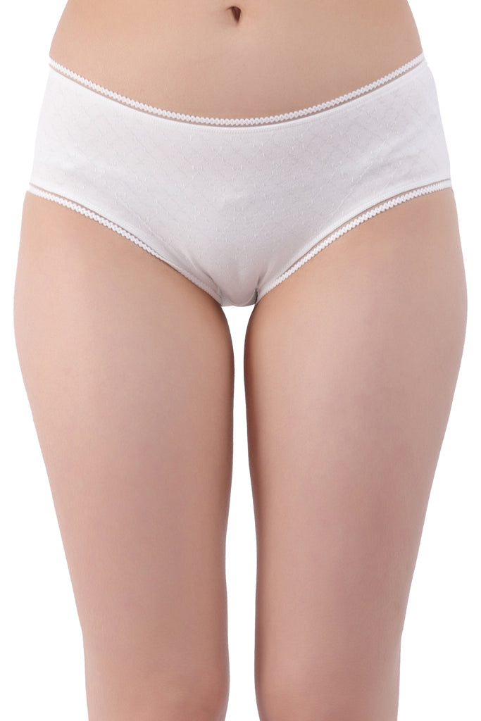 Amour Secrt women's spandex super light cotton spandex designer jacquard fabric with designer lace mid rise hipster panty P701