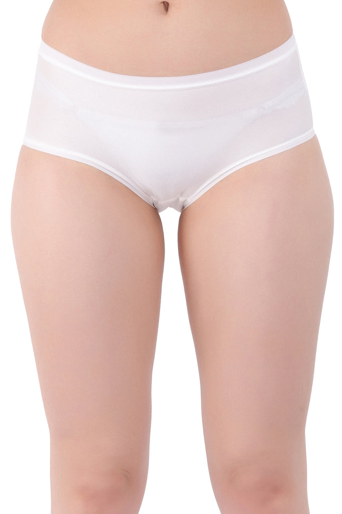 Amour secrt women's extra smooth shining nylon spnadex  fabric mid rise hipster panty P PHO2