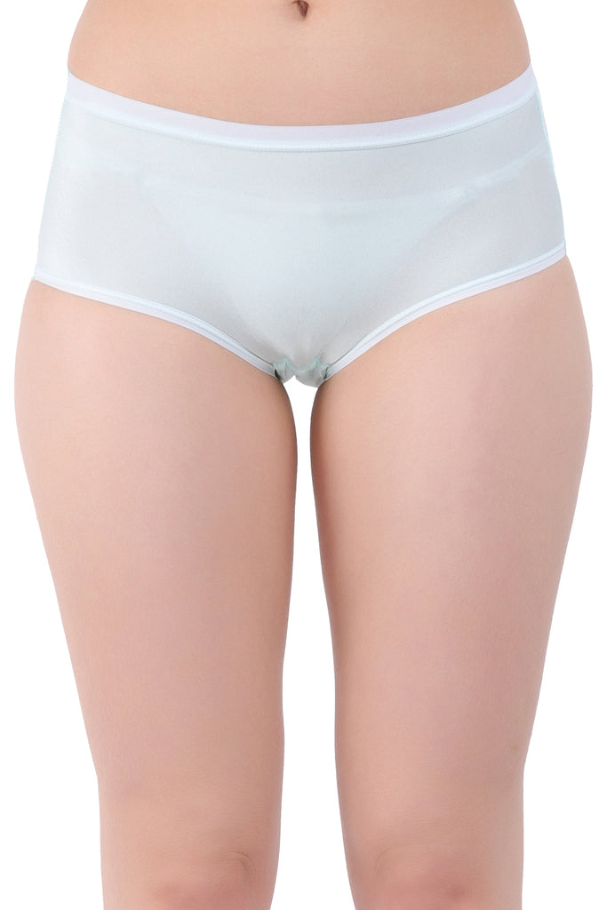 Amour secrt women's extra smooth shining nylon spnadex  fabric mid rise hipster panty P PHO2