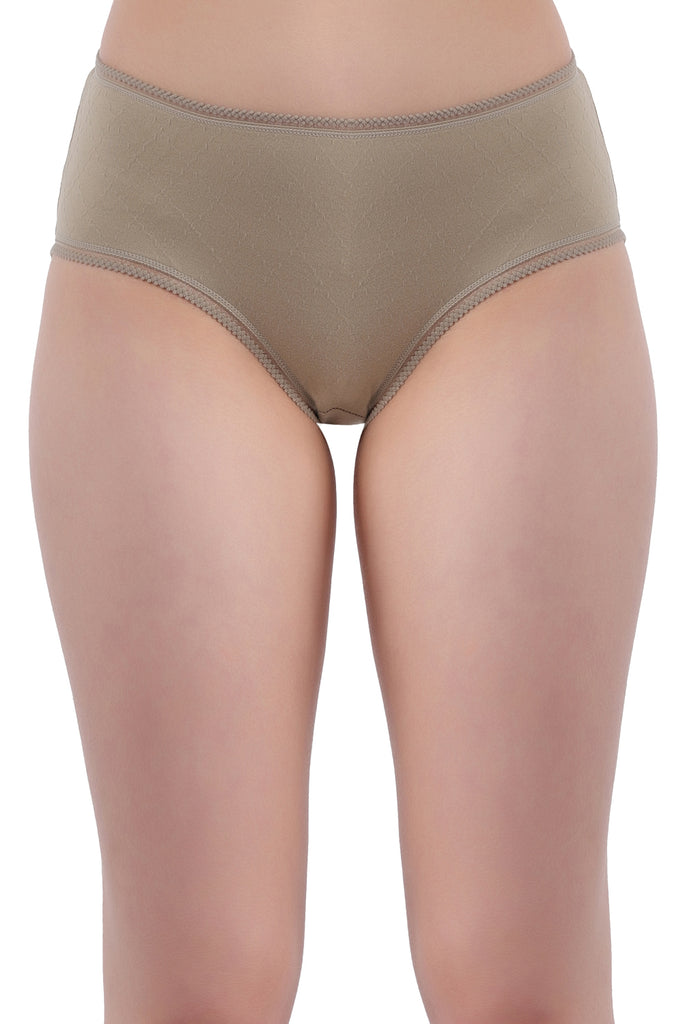 Amour Secrt women's spandex super light cotton spandex designer jacquard fabric with designer lace mid rise hipster panty P701