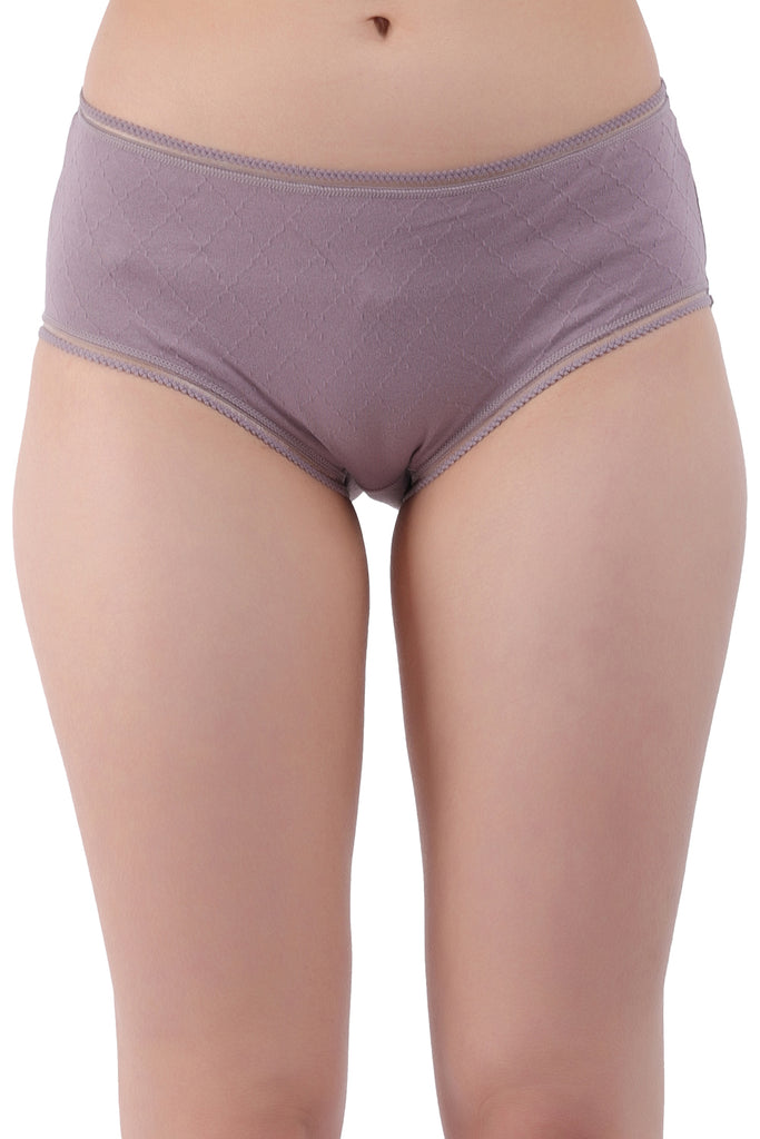 Amour Secrt women's spandex super light cotton spandex designer jacquard fabric with designer lace mid rise hipster panty P701