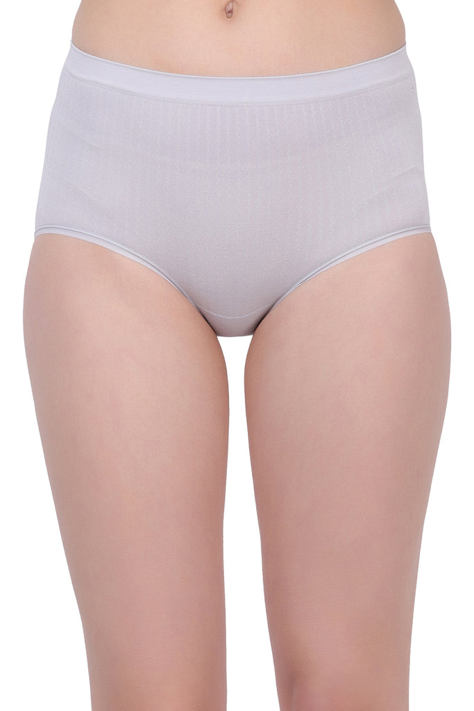 Amour secrt women's seamless extra soft nylon spandex fabric with jacquard sey design mid rise hipster panty P1961