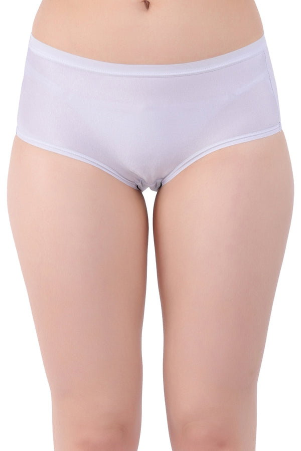 Amour secrt women's extra smooth shining nylon spandex fabric mid rise hipster panty PHO2