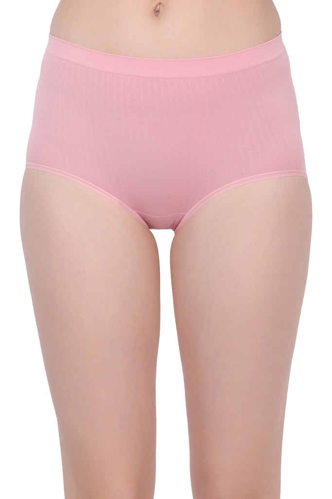 Amour secrt women's seamless extra soft nylon spandex fabric with jacquard sey design mid rise hipster panty P1961