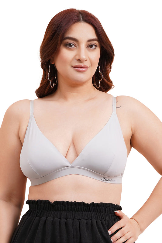 Women Non Padded Seamed Triangle/Bralette Bra B037