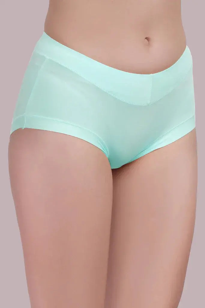 Amour Secrt Women's Extra Soft Rayon Lycra Fabric Solid Color Mid Rise Hipster Panty (P8308)