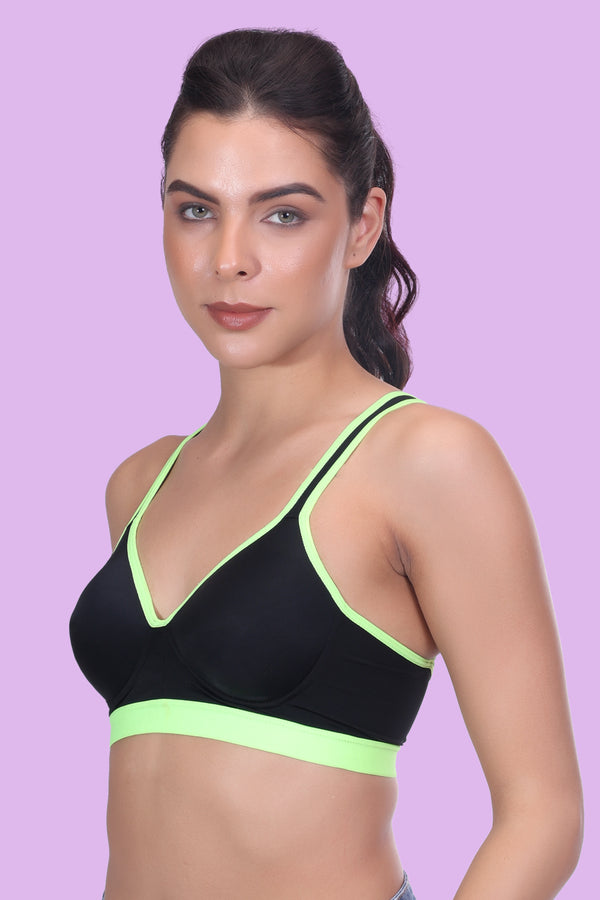 Briyo Lightly Padded Seamless Racerback Bra