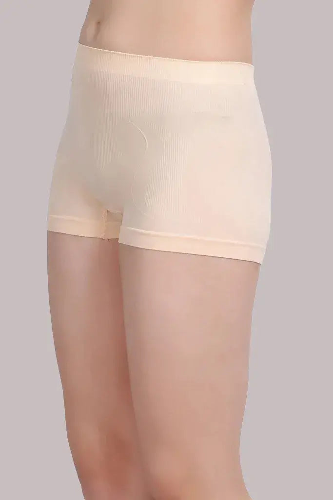 Amour Secrt Women's Extra Soft Nylon Spandex Seamless Medium Rise Boy Short Panty P071