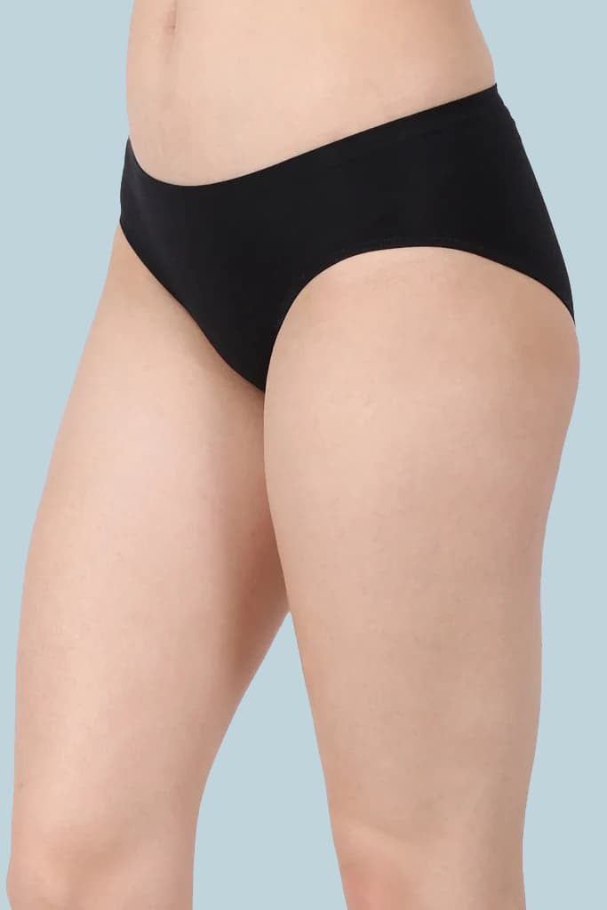 Amour Secrt Women's Seamless Extra Soft Nylon Spandex Fabric Mid Rise Hipster Panty (P3312)