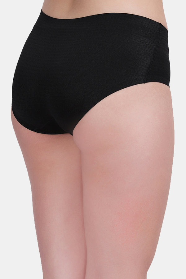 Amour secrt women's seamless bonded very soft nylon spandex jacquard fabric low rise hipster panty P6605