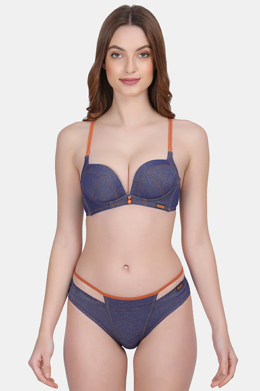 Amour Secret Lightly Padded Pushup Bra & Panty Set PB1802
