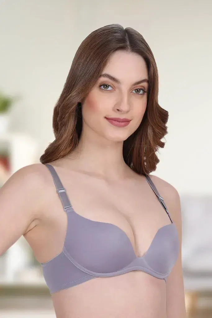 Amour Secrt Women's Seamless Laser Cut Lightly Padded Extra Soft Nylon Lycra Fabric Medium Coverage Bra With Wicking Technology PD016