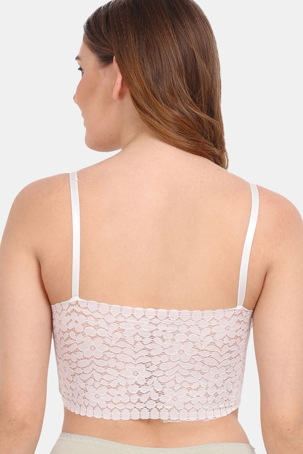 Amour Secrt Women's Lightly Padded Medium Coverage Extra Soft Lace Bralette PD53162