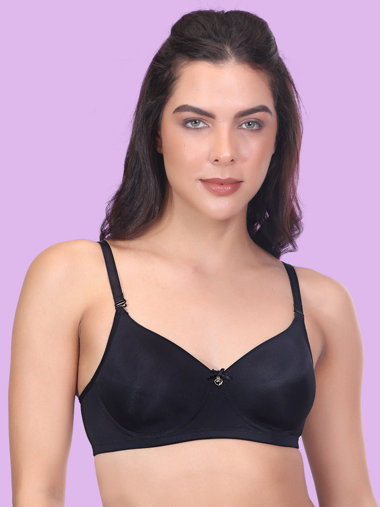 Women's Lightly Padded Solid T-shirt Bra PD731N