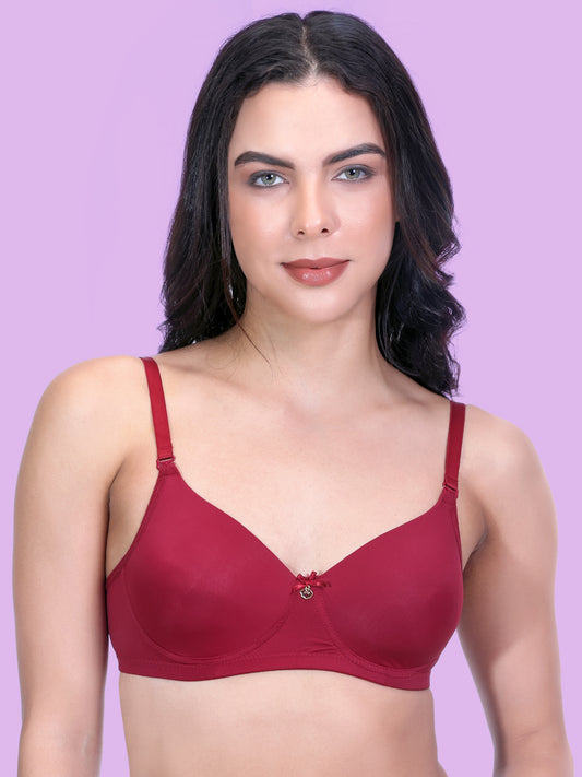 Women's Lightly Padded Solid T-shirt Bra PD731N