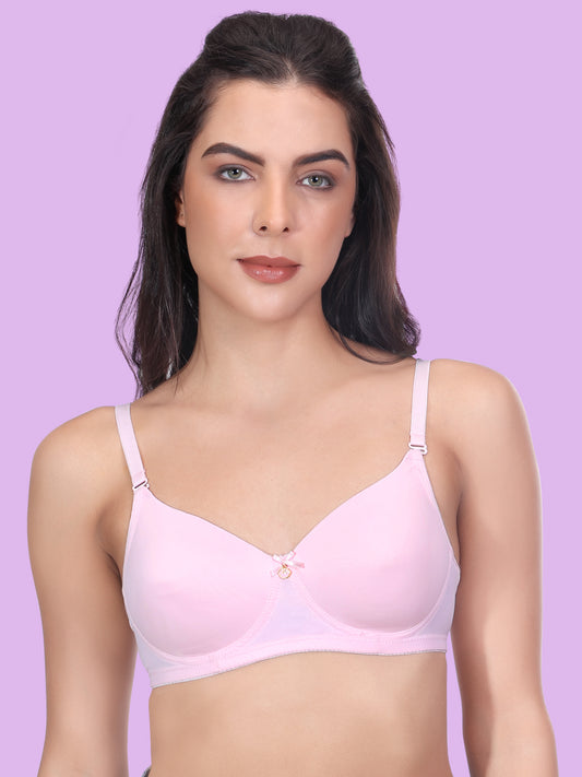 Women's Lightly Padded Solid T-shirt Bra PD731N
