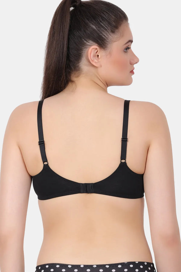 Lightly Padded full coverage underwire plunge bra with cotton spandex fabric PD9324