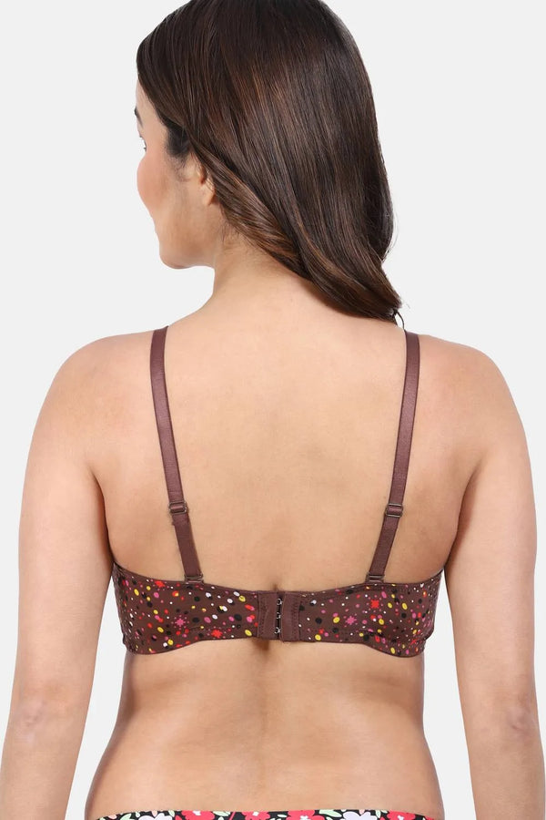 Amour Secret Women's Underwired Lightly Padded Demi Cup T-Shirt Bra PDRK002